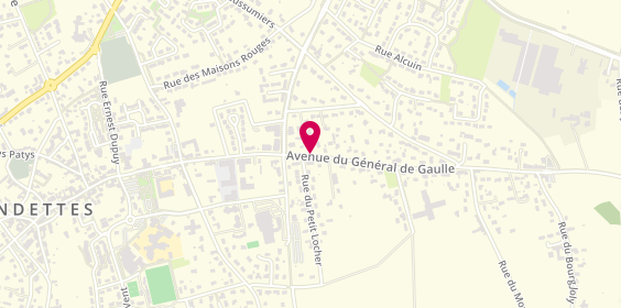 Plan de BOUTERIGE Mélanie, 17 Avenue du Général de Gaulle, 37230 Fondettes