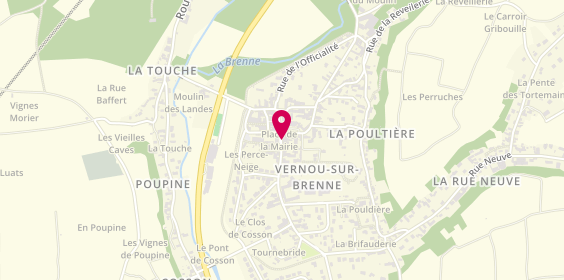Plan de DE MALEZIEU Thibaut, 6 Rue Anatole France, 37210 Vernou-sur-Brenne