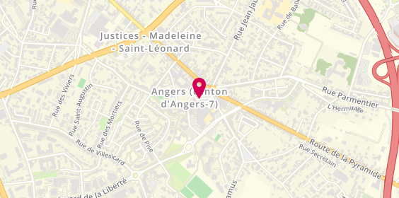 Plan de SIZUN Agnès, 18 Place des Justices, 49000 Angers