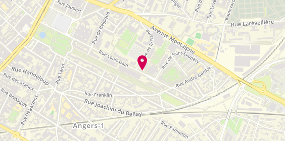 Plan de COULANGE Jacques, 29 Rue Louis Gain, 49100 Angers