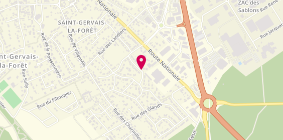 Plan de BENATTOU Fatima, 14 Rue des Alises, 41350 Saint-Gervais-la-Forêt