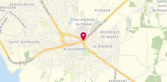 Plan de BRUNET KERBELLEC Marie Laure, 1 Avenue d'Auray, 56340 Plouharnel