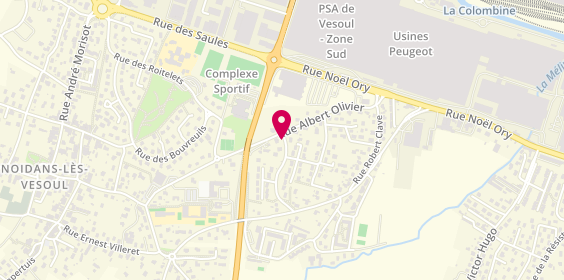 Plan de MAIREY Nathalie, 2 Avenue du Vernois, 70000 Noidans-lès-Vesoul