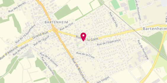Plan de FUSSINGER Robert, 14 Place de Bascons, 68870 Bartenheim