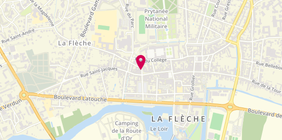 Plan de BISSERET François, 3 Place Lazare de Baïf, 72200 La Flèche