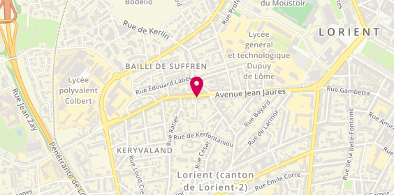 Plan de CABROL Anne, 10 Rue de Merville, 56100 Lorient