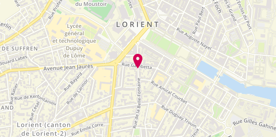 Plan de RAUDE Xavier, 16 Ter Rue de la Belle Fontaine, 56100 Lorient