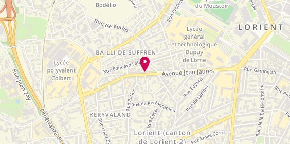 Plan de HUE Xavier, 9 Rue de Merville, 56100 Lorient