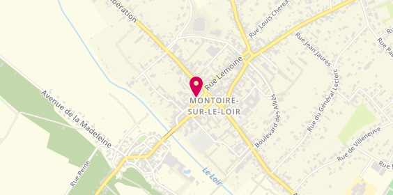 Plan de CHARRIER Sylvie, 38 Place Clemenceau, 41800 Montoire-sur-le-Loir
