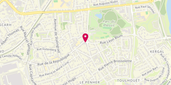 Plan de GUEGUIN Jean Loup, 94 Rue de la Republique, 56600 Lanester