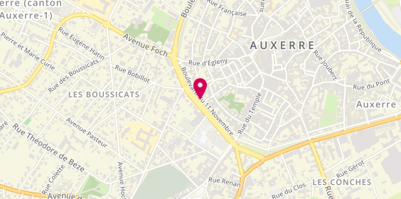 Plan de LAURENT Magali, 17 Bis Boulevard du 11 Novembre, 89000 Auxerre
