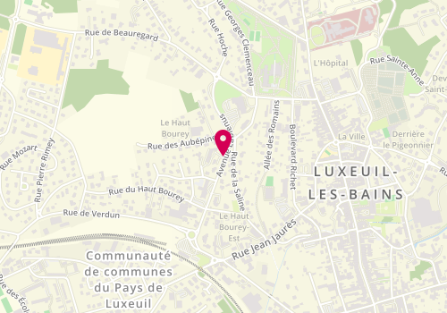 Plan de GRANDJEAN Benoît, 13 Avenue Labiénus, 70300 Luxeuil-les-Bains