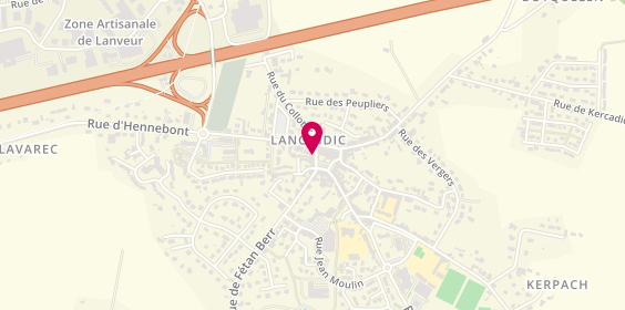 Plan de THOMAS Delphine, 25 Place du General de Gaulle, 56440 Languidic