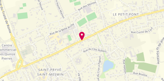 Plan de HERNIE Régine, 185 Route Saint Mesmin, 45750 Saint-Pryvé-Saint-Mesmin