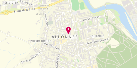 Plan de BOUTHORS Pierre Antoine, 46 Rue des Coquelicots, 72700 Allonnes
