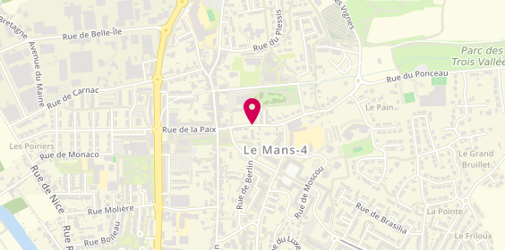 Plan de OLLU LECOMPTE Soizic, 7 Rue de Vienne, 72190 Coulaines