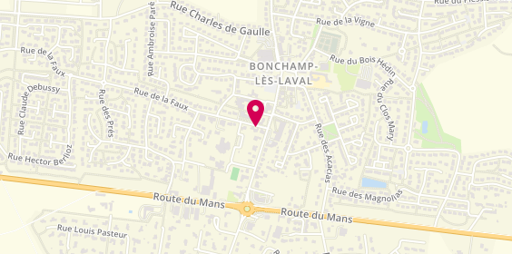 Plan de LACHAZE Anne, 1 Bis Rue de la Faux, 53960 Bonchamp-lès-Laval