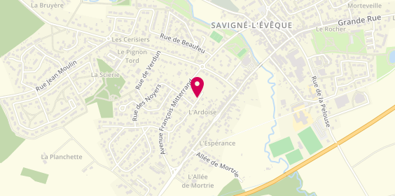 Plan de HAMILA Fayçal, 17 Rue de l'Ardoise, 72460 Savigné-l'Évêque