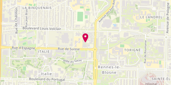 Plan de BOUTI Asma, 2 Square des Grisons, 35200 Rennes