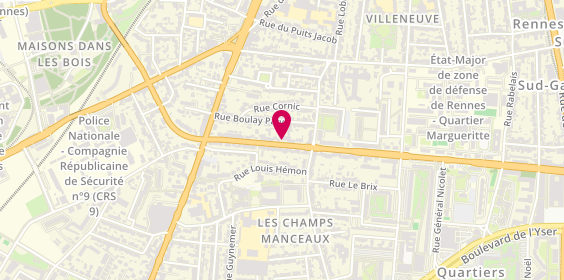 Plan de L'HOTELLIER Marc, 25 Boulevard Georges Clemenceau, 35200 Rennes