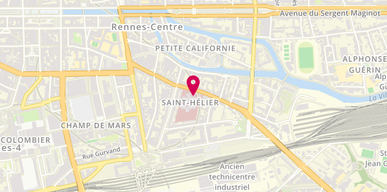 Plan de HAMMER Delphine, 54 Rue Saint-Helier, 35043 Rennes