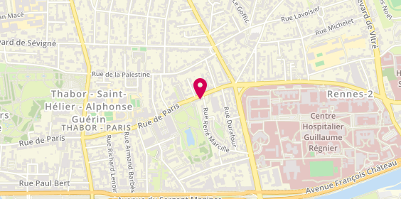 Plan de LE BRIZAULT Anne, 88 Rue de Paris, 35000 Rennes