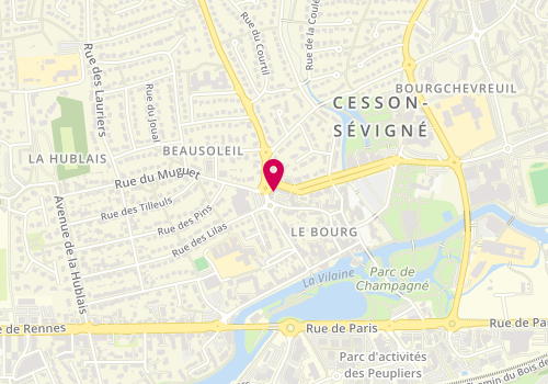 Plan de PINSARD Valérie, 18 Place des Arcades, 35510 Cesson-Sévigné
