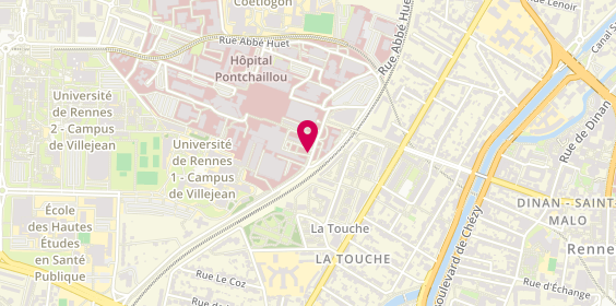 Plan de THOMAS Cécile, 2 Rue Henri le Guilloux, 35000 Rennes