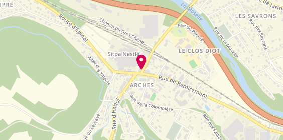 Plan de SUSINI Christian, 1 Rue de la Gare, 88380 Arches