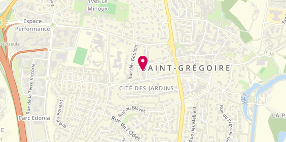 Plan de BEDIER Agathe, 24 Rue du Champ Marque, 35760 Saint-Grégoire