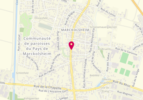 Plan de KRAU David, 18 Rue du Marechal Foch, 67390 Marckolsheim