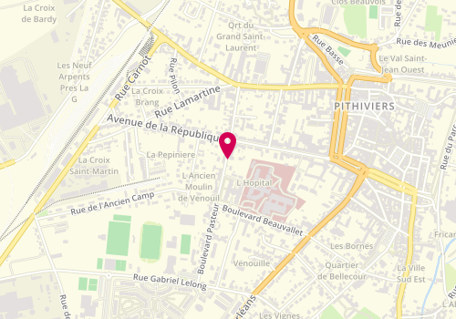Plan de TUDORAN Otilia, 1 Bis Boulevard Pasteur, 45300 Pithiviers