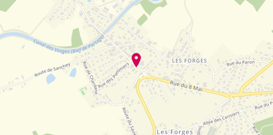 Plan de HEBERLE GAUCHER Marie France, 5 Route de Mirecourt, 88390 Les Forges