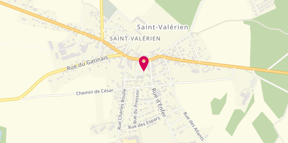 Plan de JACQUIET Jérôme, 5 Place de la Paix, 89150 Saint-Valérien