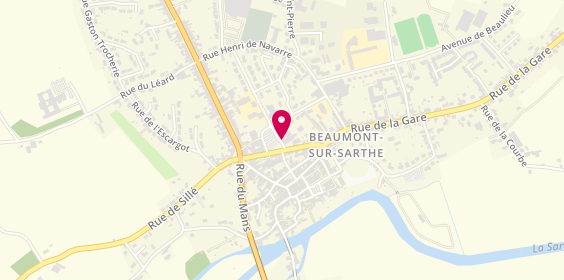 Plan de KARIM Léa, 4 Place Dufour, 72170 Beaumont-sur-Sarthe