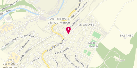 Plan de COLOMBAT Geoffroy, 8 Rue de la Promenade, 29590 Pont-de-Buis-lès-Quimerch