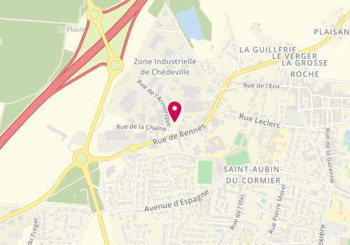 Plan de LACROUX Gildas, 4 Rue d'Armorique, 35140 Saint-Aubin-du-Cormier