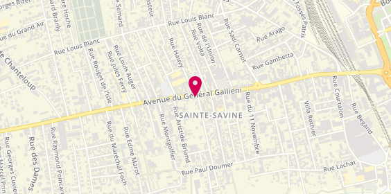 Plan de PREVOST Claire, 63 Avenue du Général Gallieni, 10300 Sainte-Savine