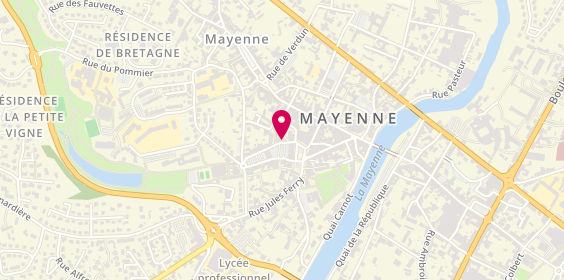 Plan de ROULLE Christine, 54 Place des Halles, 53100 Mayenne
