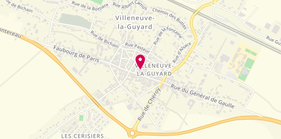 Plan de DELEBARRE Maud, 7 Rue de l'Hotel de Ville, 89340 Villeneuve-la-Guyard