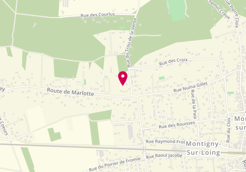 Plan de SEVERIN Patrick, 4 Route de Marlotte, 77690 Montigny-sur-Loing