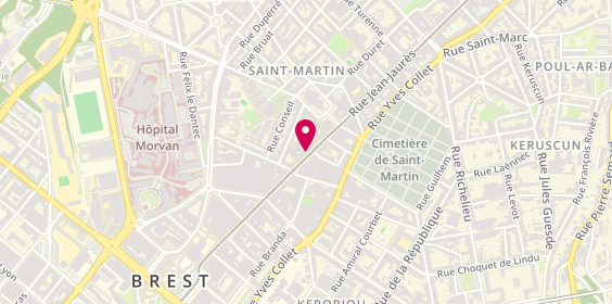 Plan de LE BORGNE Gilles, 80 Rue Jean Jaurès, 29200 Brest