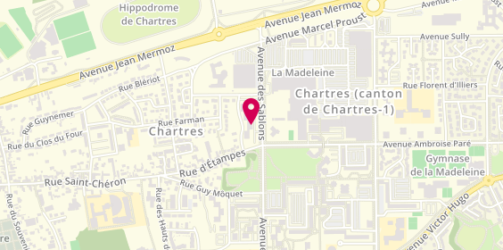 Plan de BLANCHARD Aurélien, 17 Avenue des Sablons, 28000 Chartres