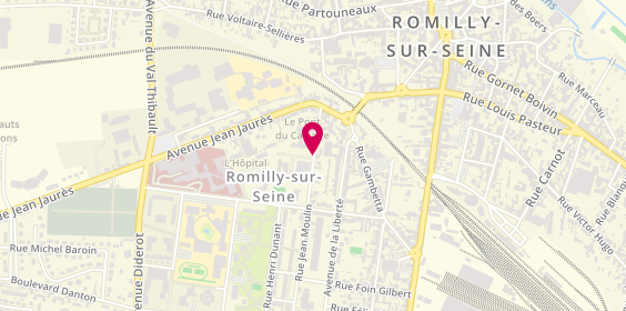 Plan de MOLLET Sophie, 14 Rue Jean Moulin, 10100 Romilly-sur-Seine