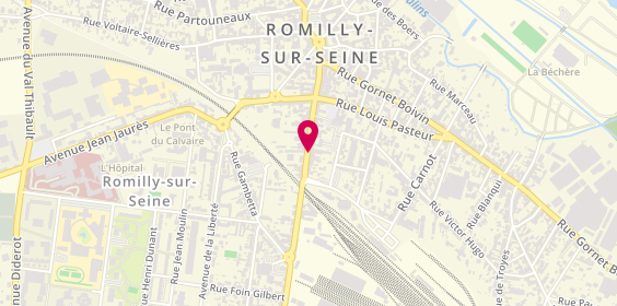Plan de CHOMETON VILTARD Fabienne, 63 Rue de la Boule d'Or, 10100 Romilly-sur-Seine