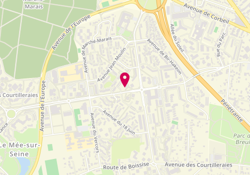 Plan de PARE Ernestine, 440 Avenue Maurice Dauvergne, 77350 Le Mée-sur-Seine