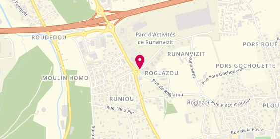 Plan de DRONIOU Matthieu, Centre d'Affaires Zone Artisanale Runanvizit, 22970 Ploumagoar