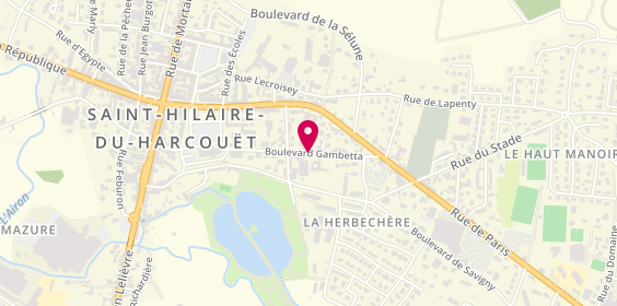 Plan de SFREDEL Béatrice, 21 A Boulevard Gambetta, 50600 Saint-Hilaire-du-Harcouët