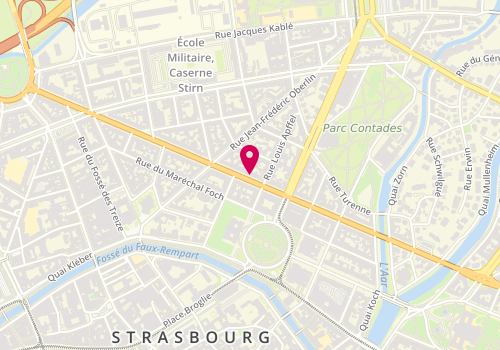 Plan de HUEBER Christophe, 28 Avenue des Vosges, 67000 Strasbourg
