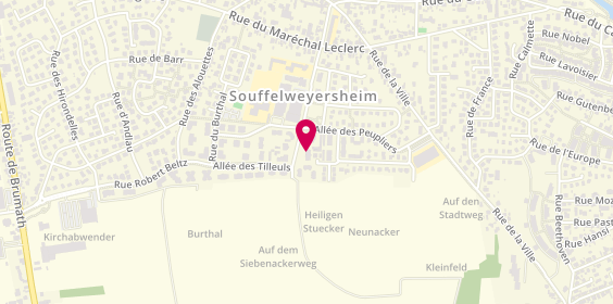 Plan de BOUILLON PARMENTIER Catherine, 11 Rue des 7 Arpents, 67460 Souffelweyersheim